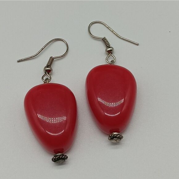 EL - Coral Beaded Ombre 20" 7 Strand Necklace & Matching Drop Earrings Set - Picture 8 of 14